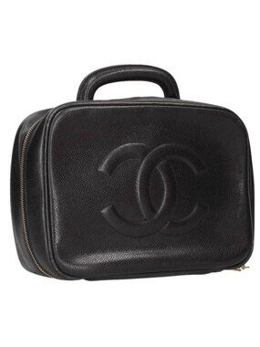 Chanel Vanity CC Logo Caviar Leather 2-Way Handbag